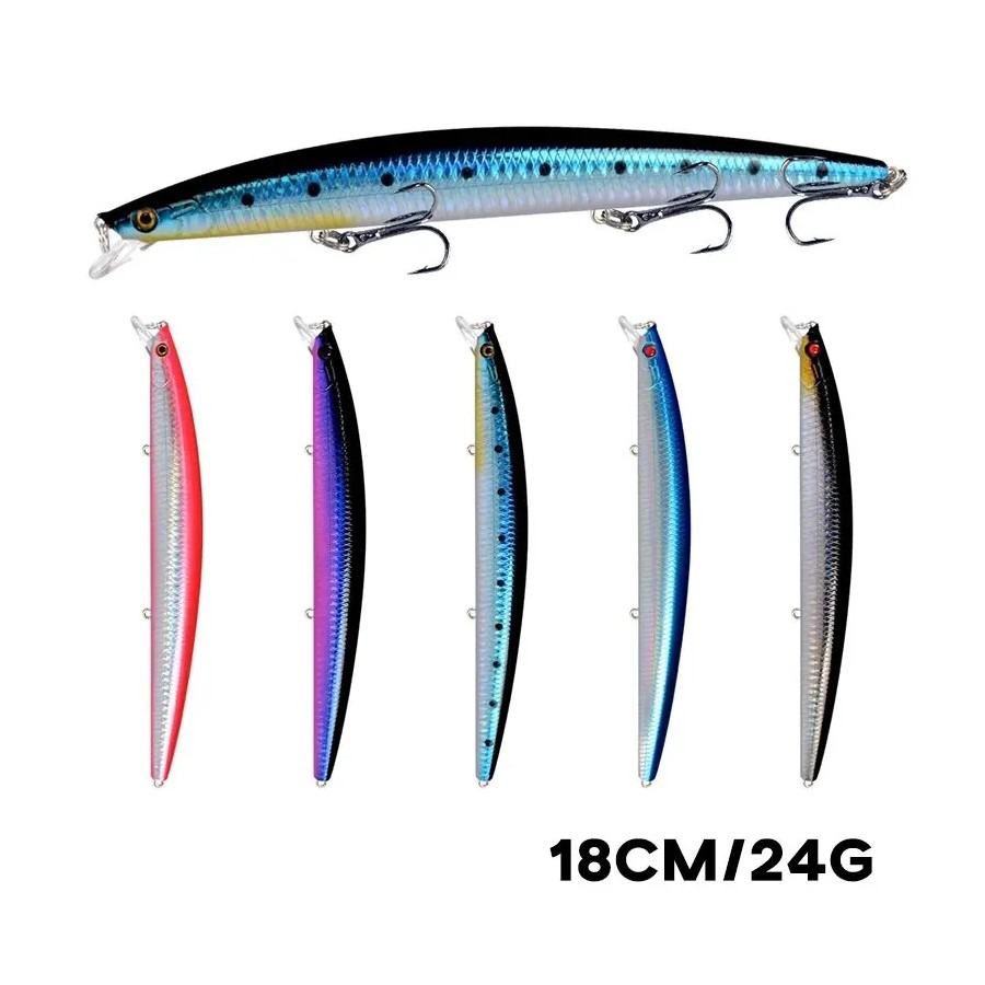 Fishing Lure Crankbait - Laser Minnow Fishing Lure 18cm 24g
