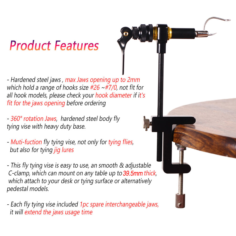 1PC 360° Rotation C-Clamp Fly  - огляд і ціна Fishing Lure Jig