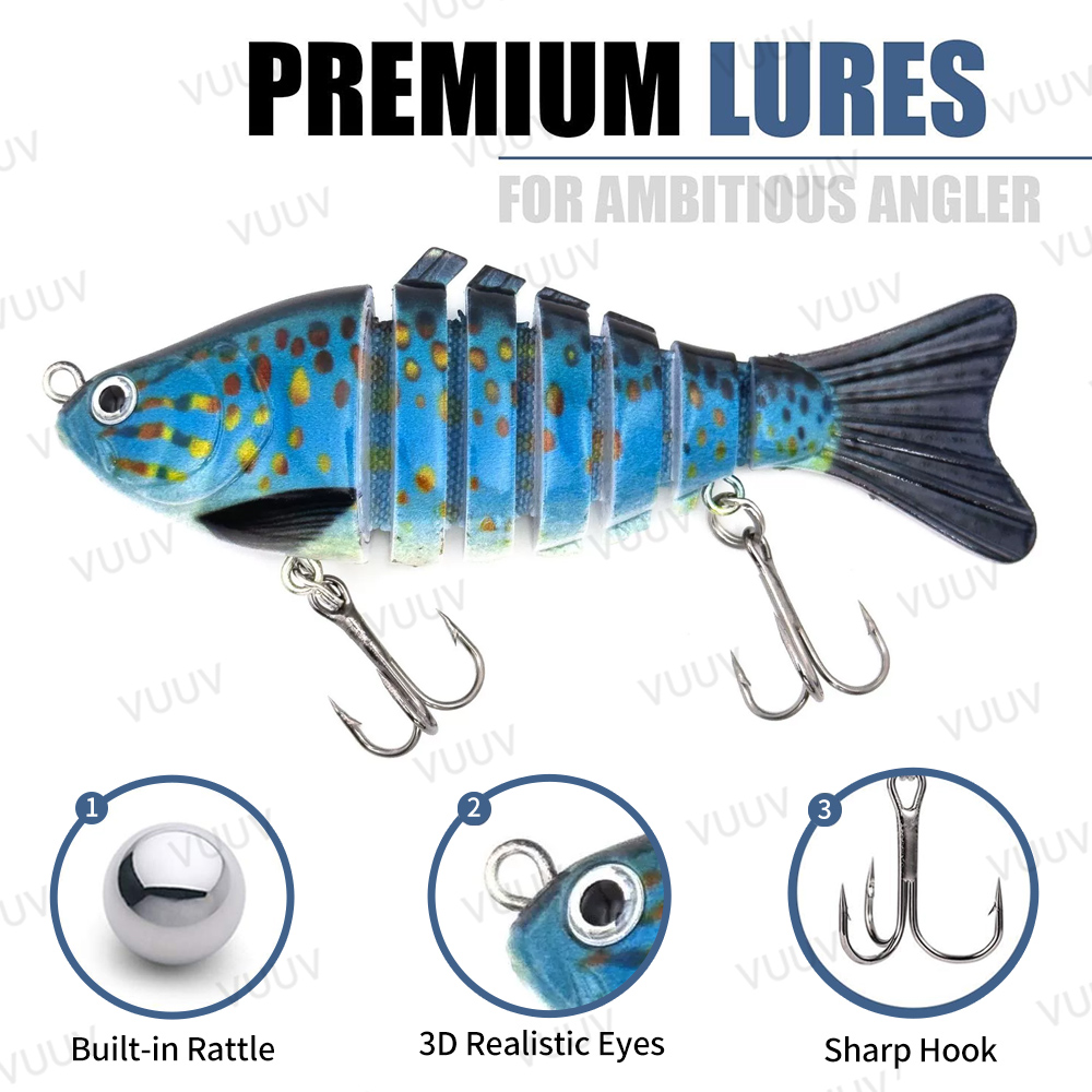 10 pcs Multi-Joint Swimbait Fi - огляд і ціна Fishing Lure Popper