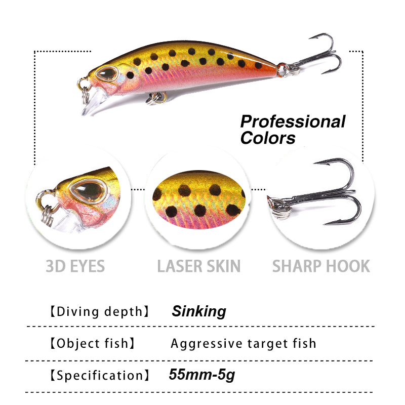 WESTBASS 1PX Micro Minnow Lure - огляд і ціна Fishing Lure Jerkbait