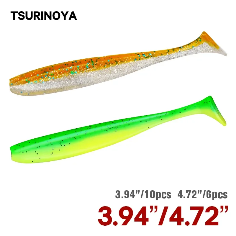 TSURINOYA NEW SIZE 100mm 120mm - огляд і ціна Fishing Lure Soft Plastic