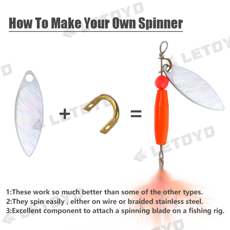LETOYO 100pcs Folded Clevises  - огляд і ціна Fishing Lure Making Kit
