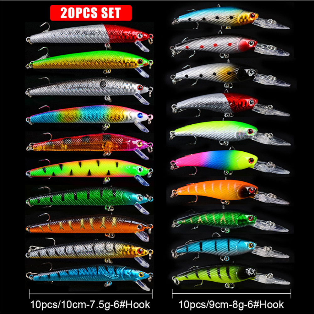 20pcs/lot Minnow Fishing Lures - огляд і ціна Fishing Lure Crankbait