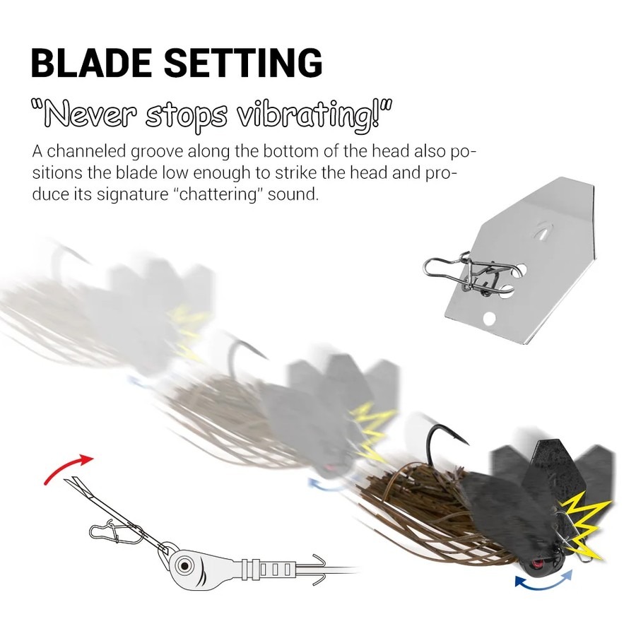 Noeby Chatterbait Bladed Jig 1 - огляд і ціна Fishing Lure Blade Bait