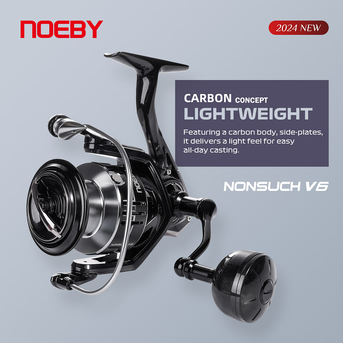 Noeby Carbon Spinning Fishing  - огляд і ціна Daiwa Reel Bg