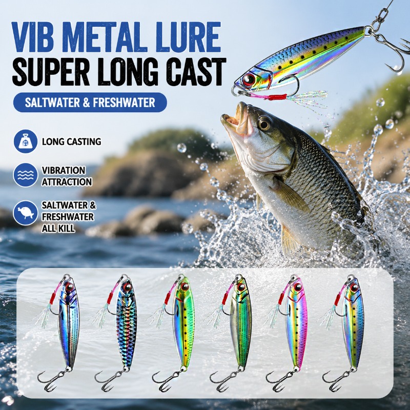 3D Printed Metal VIB Fishing L - огляд і ціна Fishing Lure Blade Bait