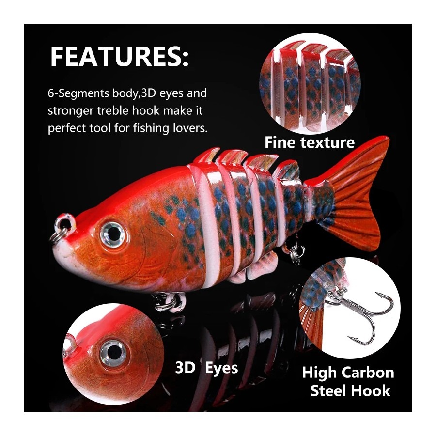 1PCS 8cm 13g Lifelike Fishing  - огляд і ціна Fishing Lure Crankbait