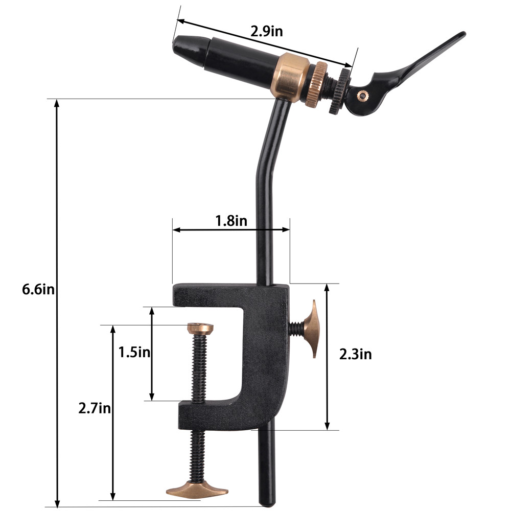 Rotary Fly Tying Vise Tool Saf - огляд і ціна Fishing Lure Jig