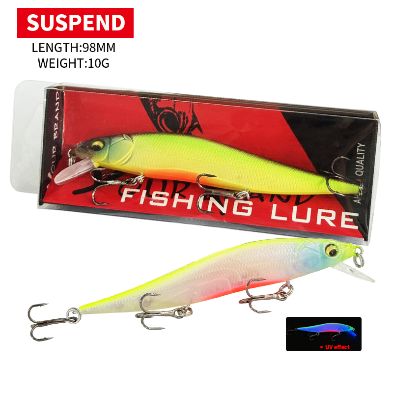 98MM 10G Suspending Minnow Jer - огляд і ціна Fishing Lure Jerkbait