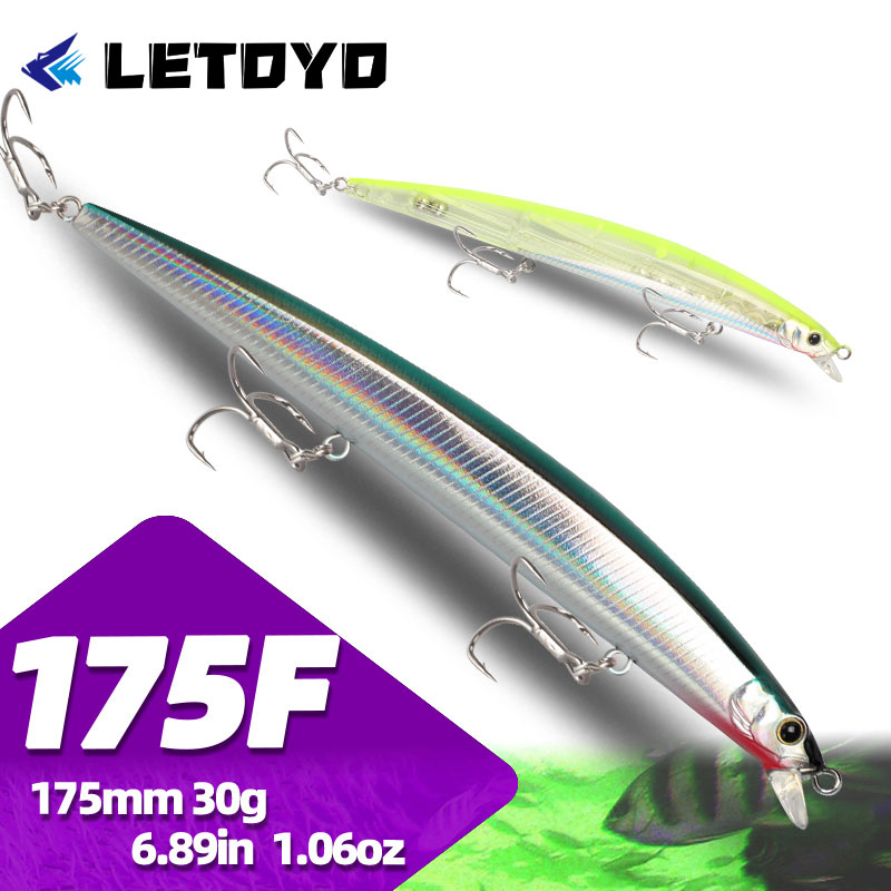 LETOYO 175mm 30g Fishing Minno - огляд і ціна Fishing Lure Jerkbait