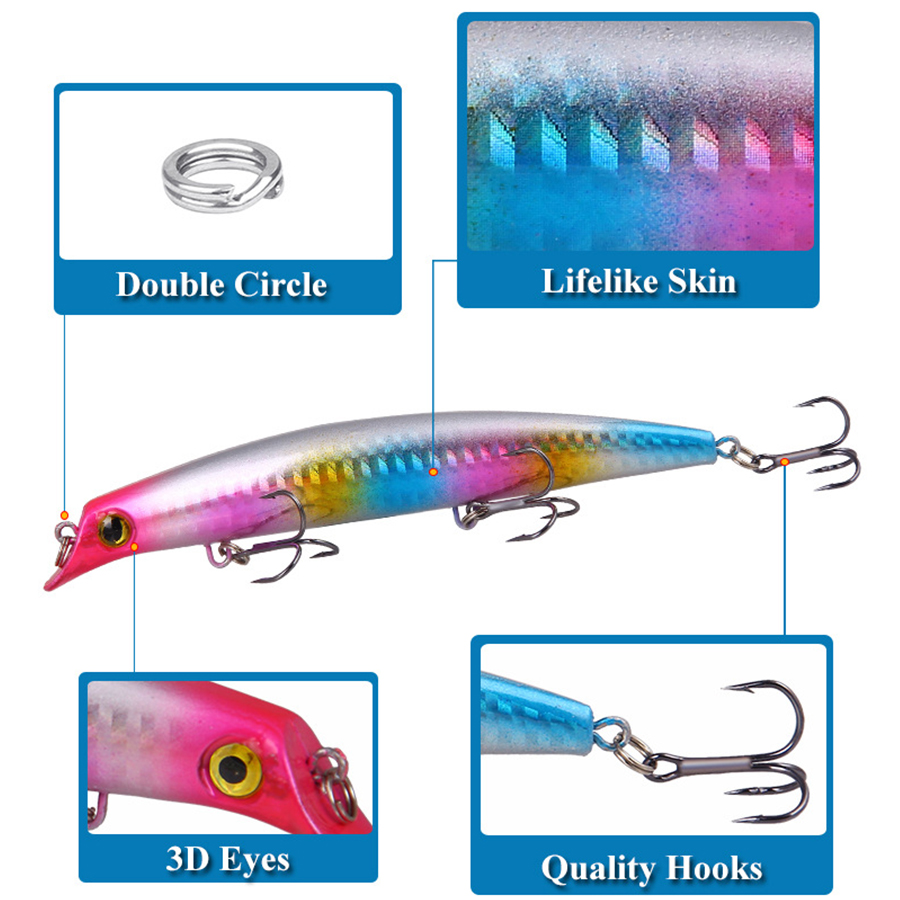 6pcs Crankbaits Fishing Lures  - огляд і ціна Fishing Lure Crankbait