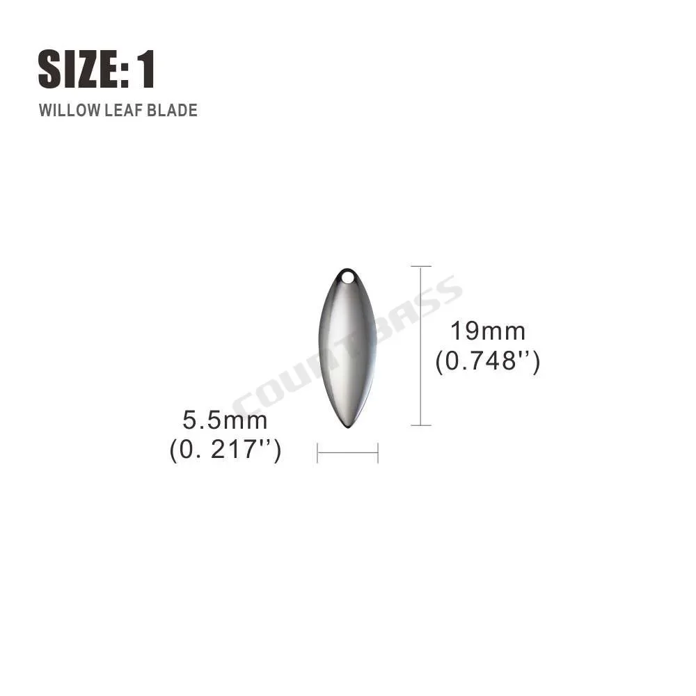 Countbass 50pcs Size 1-6 Nicke - огляд і ціна Fishing Lure Blade Bait