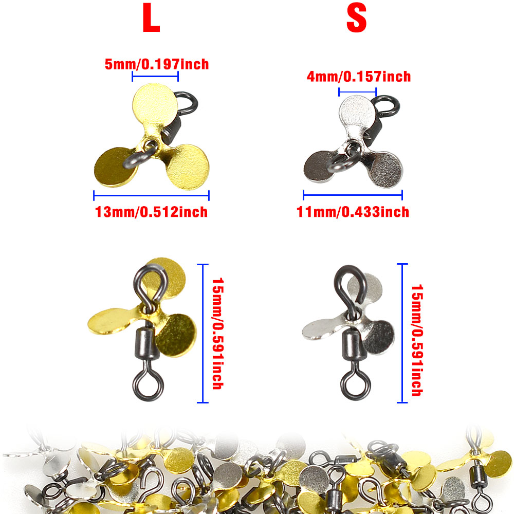 20Pcs Spiral Blade Fishing Pro - огляд і ціна Fishing Lure Blade Bait