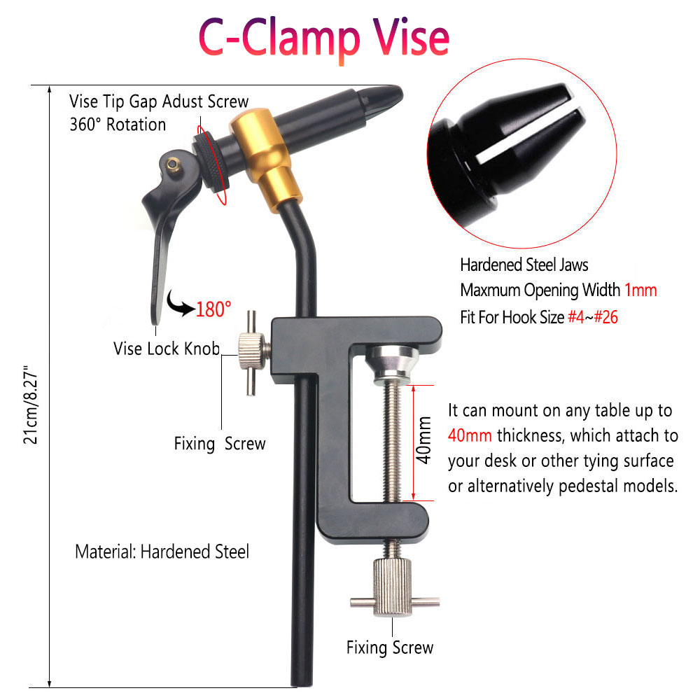 8pc/Set Hardened Steel C-Clamp - огляд і ціна Fishing Lure Making Kit