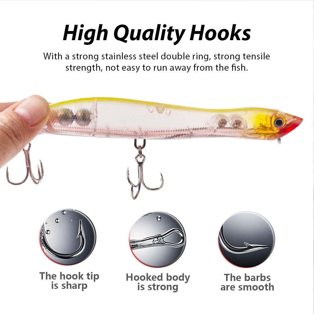 120mm/18g Topwater Pencil Popp - огляд і ціна Fishing Lure Popper