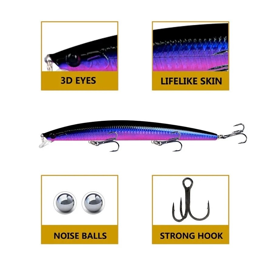Laser Minnow Fishing Lure 18cm - огляд і ціна Fishing Lure Crankbait