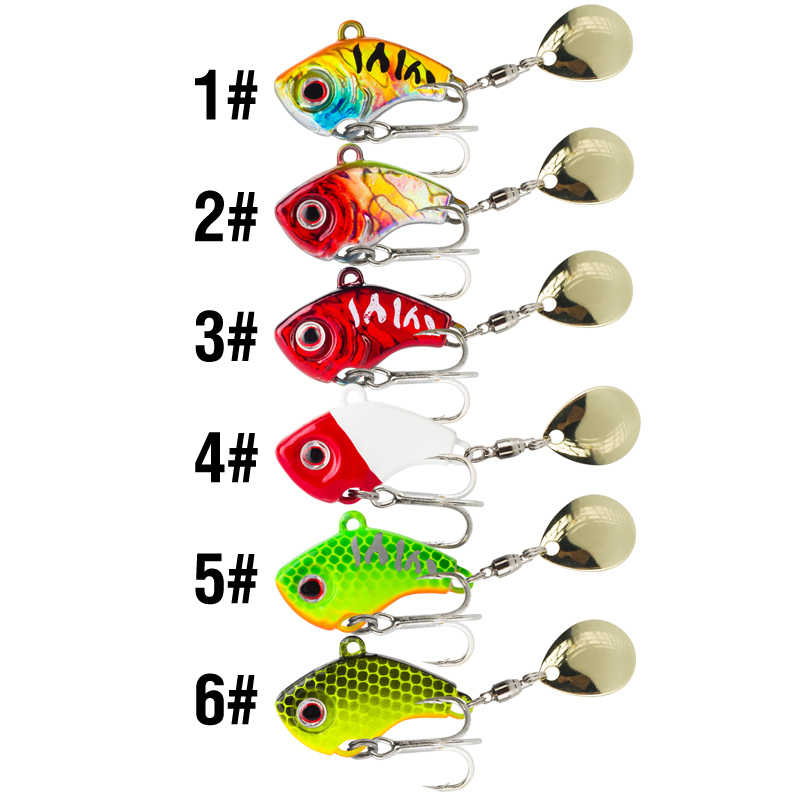 6PC 5g/7g/10g/14g/20g Rotating - огляд і ціна Fishing Lure Crankbait